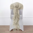 thumbnail image 2 of Efavormart Beige Chiffon Curly Chair Sash For Home Wedding Birthday Party Dance Banquet Event Decoration, 2 of 11