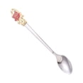 thumbnail image 4 of Stainless Steel Enamel Spoon Coffee Stirring Spoons Delicate Teaspoon Dessert Scoop (Red Rose), 4 of 8