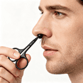 thumbnail image 3 of EXLEAF 2 Pack 3.75" Premium Nose Hair Scissors,Curved Safety Blades with Rounded Tip for Trimming Small Details Facial Hair,Ear Hair,Eyebrow, 3 of 7