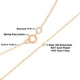 thumbnail image 2 of Solid 10k Gold 0.5MM Rope Chain Necklace. Unisex Chain - Choice of Metal Colors & 16" or 18" or 20" Lengths, 2 of 8