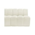 thumbnail image 2 of Meridian Furniture Arc Cream Velvet Modular Sectional, 2 of 15