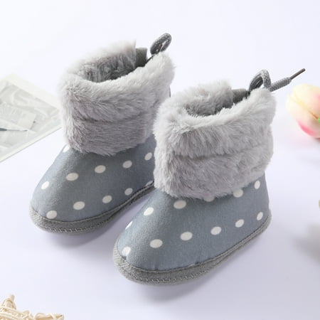

Kiplyki Baby Deals Shoes Winter Warm Snow Soft Sole Prewalker Non-Sfor Infant Boys Girls