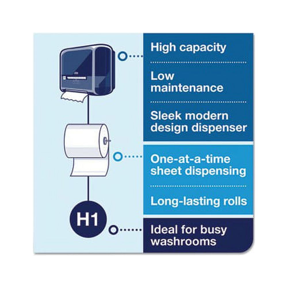 Tork Advanced Matic Hand Towel Roll 7.7" x 700 ft, White, 6 Rolls/Carton