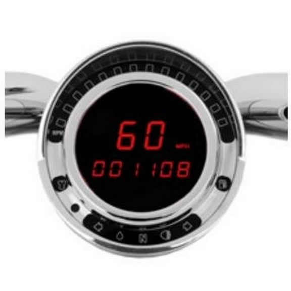 Dakota Digital Direct Plug-In Speedometer for Big Dog Models with Factory Tach Ring BD-140-R