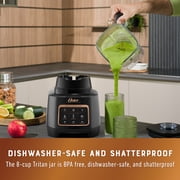 Oster Extreme Mix Blender 1500 Watt High Speed Blender with 10-Point Blade, 8-Cup Kitchen Blender with Auto Programs