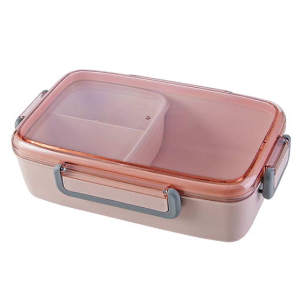 Lunch Box Portable Picnic Microwave Bento Case Bamboo Fiber Food Snack
