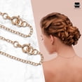 thumbnail image 5 of Amberta 14K Rose Gold Plated on 925 Sterling Silver 2 mm Thick Curb Chain Extender Set for Women - Extension for Necklace Bracelet or Anklet - Contains 3 Sizes - 1 inch 2 inch and 4 inch, 5 of 5