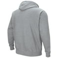 thumbnail image 3 of Men's Colosseum Heather Gray Rutgers Scarlet Knights Arch & Logo 3.0 Pullover Hoodie, 3 of 3