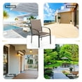 thumbnail image 3 of Sophia & William 4-Piece Textilene Outdoor Patio Dining Chair Set Metal Armchairs for Patio,Backyard,Brown, 3 of 10