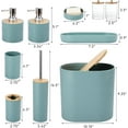 thumbnail image 3 of 8-Piece Luxury Bathroom Set - 2 Soap Dispensers, Toothbrush Holder, Soap Dish, Toilet Brush & Qtip Holder, 3 of 3
