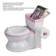thumbnail image 3 of Baño de atrenamiento para ir al baño, asiento de inodoro para niños pequeños simulaciónón ecológica multifunción para bebés, 3 of 7