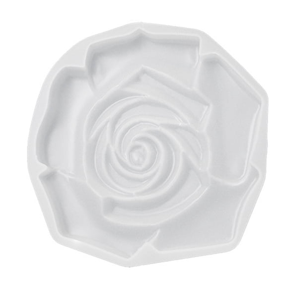 ZPAQI Rose Shaped Coaster Mold Silicone Material for DIY Hand-Making Resin Artworks