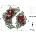 thumbnail image 5 of Wedding Arch Flower Kit of 2 for Wedding Party Welcome Sign Floral Swag Decoration Reception Backdrop Floral Decor, Wedding Arch Flower, Party Flower Decoration (Wine Red), 5 of 6