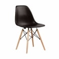 thumbnail image 5 of Nicer Furniture Eiffel Style Dining Chairs with Wooden Legs, Black (Set of 4), 5 of 5