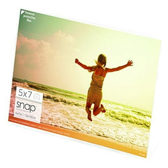 Snap Acrylic Self Standing Picture Frame, White