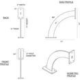 thumbnail image 2 of Ekena Millwork 2"W x 11"D x 11"H Bradford Bracket, Stainless Steel (4-Pack), 2 of 8