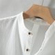 thumbnail image 4 of pstuiky camisetas de hombre, Camisa de hombre de Europa y América, de manga corta, con cuello alto y boca abierta, blusa de manga corta. ropa de hombre l, 4 of 6