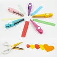 thumbnail image 4 of Juego de tijeras para papel Caft, 5 pares de bordes decorativos, ideal para bricolaje, cort MABOTO  Tijeras, 4 of 7