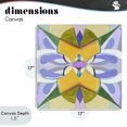 thumbnail image 4 of Stupell Industries Eclectic Revival Kaleidoscope Symmetry Canvas Art, 17 x 17, by Melissa Wang, 4 of 8