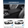thumbnail image 6 of KBH Center Console Armrest Cover for 2016-2024 Nissan Maxima Accessories, Anti-Scratch Leather Middle Console Protector Pad for Car Interior, 6 of 7