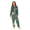 thumbnail image 2 of FORMRS Onesies Pajama for Adults Unisex Hoodie Winter Jumpsuit One Piece Sleepwear, Sizes S-2XL, Tiger and Peacock Pattern, 2 of 7