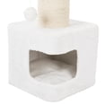 thumbnail image 6 of TRIXIE Ava XXL Jute & Plush 2-Level 34" Cat Tree with Scratching Post & Condo, Gray, 6 of 9
