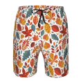 thumbnail image 3 of Balery Colorful Maple Leaves Traje de Baño Estilo Hawaiano para Hombre, Shorts de Secado Rápido con Bolsillos-Large, 3 of 6