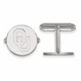 thumbnail image 2 of Auriga Fine Jewelry 925 Sterling Silver Rh-plated O-U Cufflinks for Men, 2 of 6