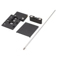 thumbnail image 3 of DAWOT Cabinet Hinges,Silent Pin Hinge Aluminum Frame Door Minimalist World Hinge Silent Buffer Adjustable Hidden Wooden Door Hinge 180-270 Degree Full Overlay Heavy-Duty Hinge for Glass Door, 3 of 8