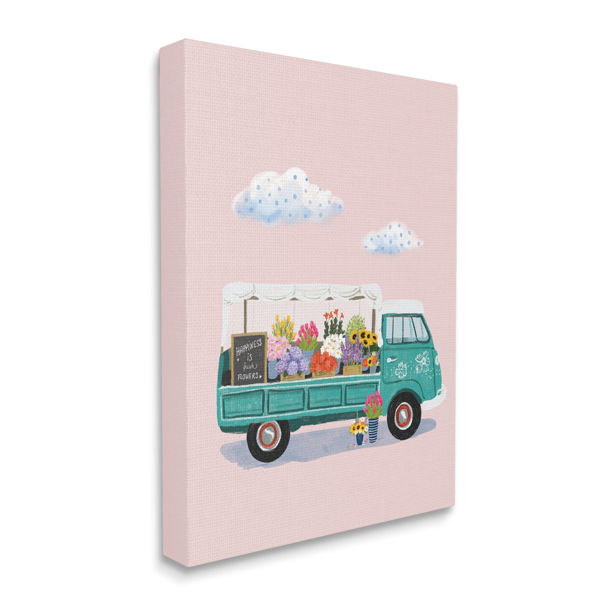 Stupell Industries Truck Faire Sale Spring Flower Variety Blossoms,24 x 30, Design by Ilaria Benedetti