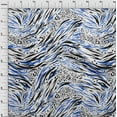 thumbnail image 4 of oneOone Silk Tabby Medium Blue Fabric Animal Skin Craft Projects Decor Fabric Printed By The Yard 42 Inch Wide, 4 of 5