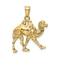 thumbnail image 3 of 14k Yellow Gold Camel Pendant for Men or Women, Dromedary Jewelry Symbolizing Endurance, Travel, Faith, Spiritual Desert Heritage, Middle Eastern Nomadic Cultural Necklace Charm, 3 of 6