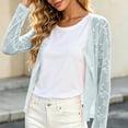 thumbnail image 2 of Diufon Thin Cardigans for Women Lightweight Plus Size Long Sleeve Lace Crochet Shrug Fashion Button Down Cardigan, 2 of 9
