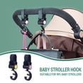 thumbnail image 1 of Fiudx Gancho para Cochecito, Multifuncional, Rotación de 360°, Correa Ajustable, Fácil de Instalar, Apto para Cochecitos, Bicicletas, Sillas de Ruedas, Bolsos Grandes y Paraguas, Pvc Resistente, 14 ×, 1 of 3