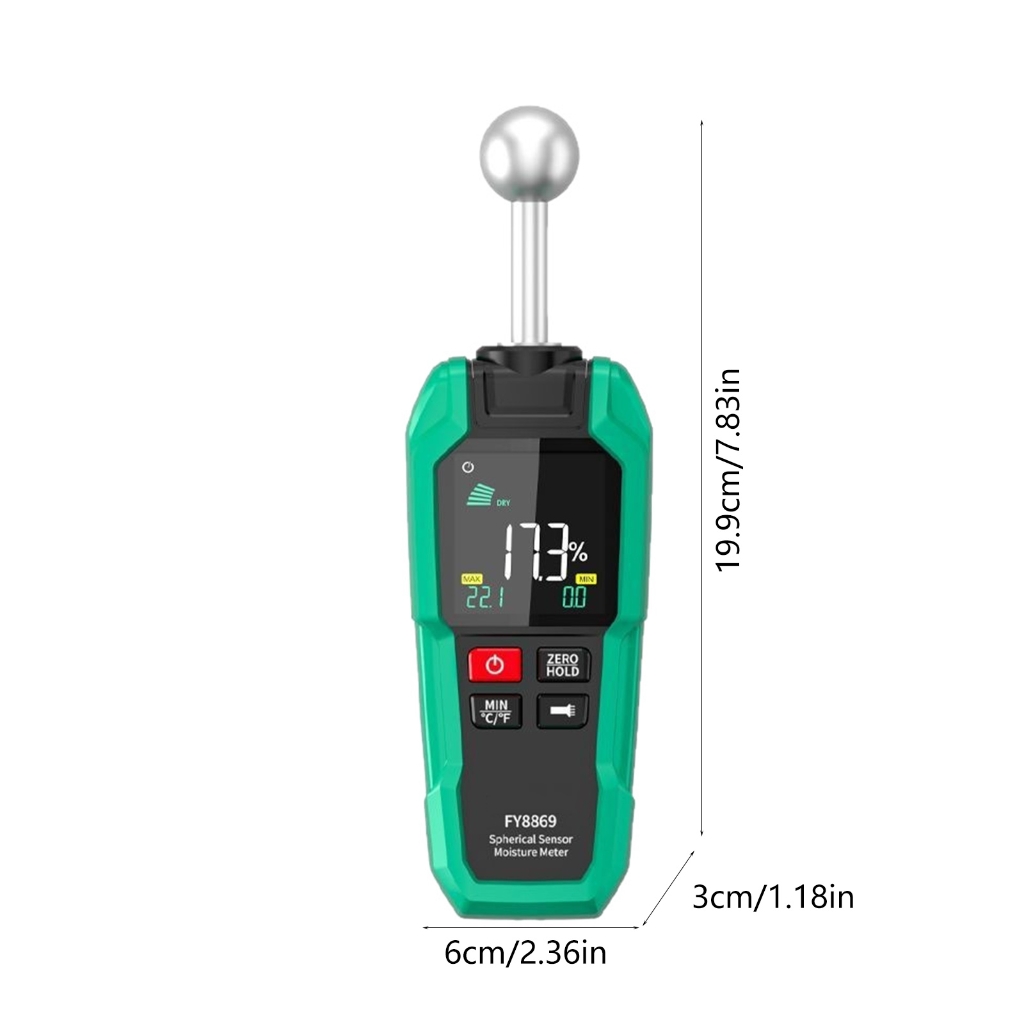MOMOJIA Easy Digital Hygrometer Temperature Humidity Mists Point Monitor for Household