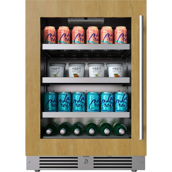 Landmark L3124ui1bglh 24" Wide 154 Can Capacity Beverage Cooler - Panel Ready