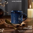 thumbnail image 6 of Vesteel Coffee Cups Set of 4, 14oz Ceramic Mugs Set with Handles, Porcelain Mug for Latte Tea Beer Hot Cocoa, Dishwasher & Microwave Safe, Ocean Blue, 6 of 8