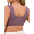 thumbnail image 3 of Front Closure Wireless Bra for Older Women - Plus Size Cotton Comfort Bra with Wide Straps U-Back Support for Posture & Pain Relief, 3 of 8