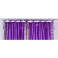 thumbnail image 2 of Lined-Lavender  Tie Top  Sheer Sari Curtain / Drape  - 60W x 120L - Piece, 2 of 2