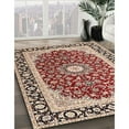 thumbnail image 2 of Ahgly Company Indoor Rectangle Traditional Brown Red Persian Area Rugs, 4' x 6', 2 of 6