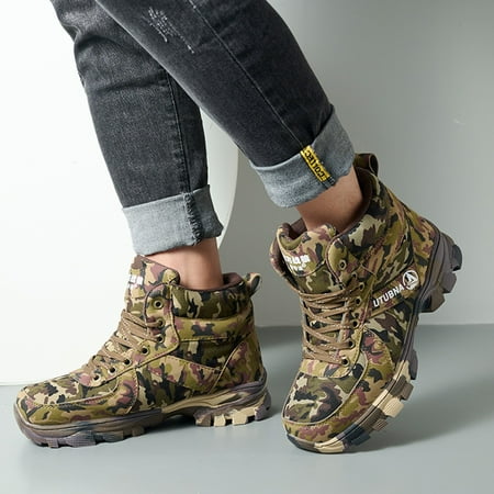 Man Hunting Boots for Men Waterproof Men s Botas Camouflage Hiking Snow Boots Warm Winter Plush Thick Comfortable Cotton Boots Wool Zapatos 40