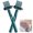 Green, variant on 2-in-1 Hairbrush Cleaning Tool (with Pick and Bristles) – Portable Brush Cleaner for Home and Salon Use, Removes Hair and Dust (2-Pack,Gray)