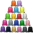 thumbnail image 1 of 100 Pcs Drawstring Bags Bulk - Lightweight Drawstring Backpack, Cinch Bag for Party Sport Gym Trip Gift - 20 Colors, 1 of 5