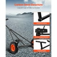 thumbnail image 4 of KFFKFF Marine Trailer Trolley, Carrying Capacity of 420lbs, Constructed from Carbon Steel with Variable Length, Equipped with 15.7 in Air-Filled Tires and Anti-Slip Support Stand, 4 of 9