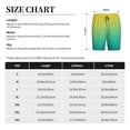 thumbnail image 3 of Pofeuu Teal To Yellow Gradient Print Men's Soft Woven Elastic Waistband Sleep Pajama Short-4X-Large, 3 of 6