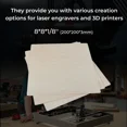 thumbnail image 3 of Creality 8*8*1/8'' Laser Module Basswood Plywood Sheets（10pcs）, 3 of 6