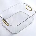 thumbnail image 4 of Grande Capacité Boîte de Rangement Transparente Multifonctionnelle avec Poignée Conteneur de Rangement pour Maquillage, 4 of 7