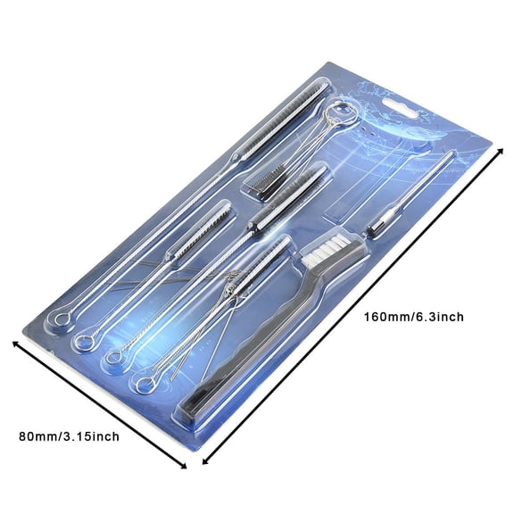 19Pcs Airbrush Spray S Nozzle Cleaning Repair Tool Kit Needle Brush Set