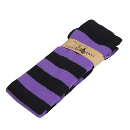 

Womens Sheer Striped Thigh High Stockings Plus Size Over The Knee Socks