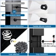 thumbnail image 3 of Pasacables de barandilla de cable Muzata CB29, 60 unidades, negro, de goma, 3 of 5